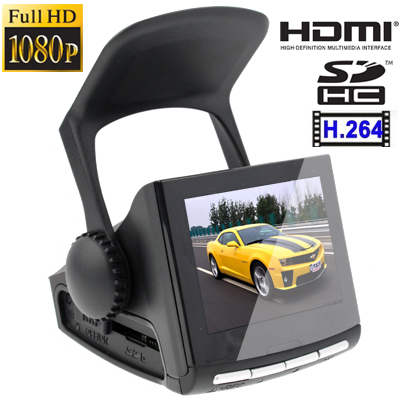 P1 Black, 2.4 inch TFT Screen Full HD 1920x1080P Driving Recorder , Support TF Card / HDMI / USB Output, H2.64 Video format , Wi - Click Image to Close